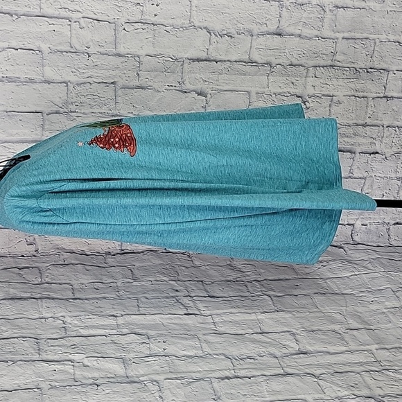 CHRISTMAS‎ Trees Long Sleeve Blue Shirt XL - Picture 4 of 6